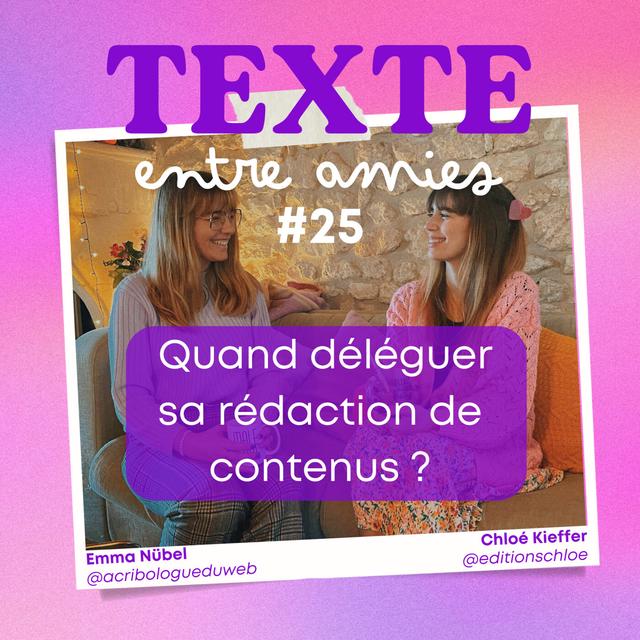 #25 - Quand déléguer sa rédaction de contenus ? - podcast episode cover