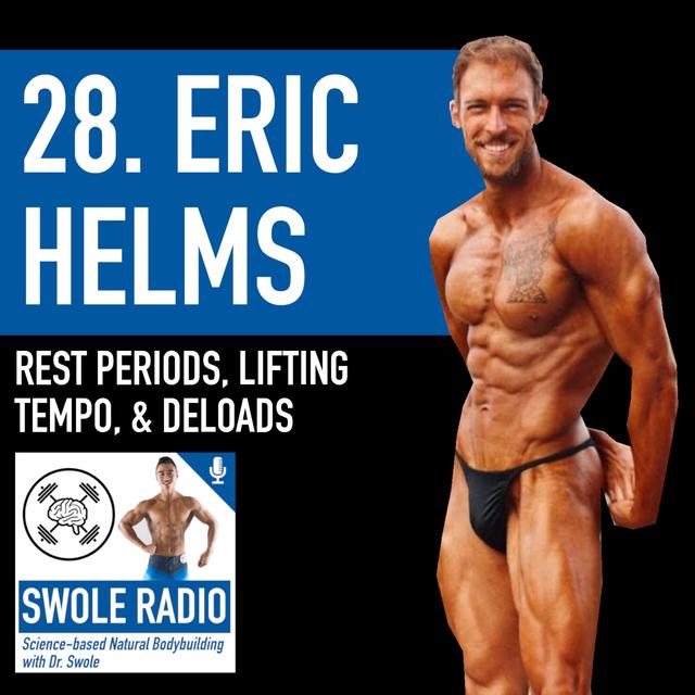 28. ERIC HELMS: REST PERIODS, DROP SETS, LIFTING TEMPO, AND DELOAD WEEKS FOR BODYBUILDING - podcast episode cover