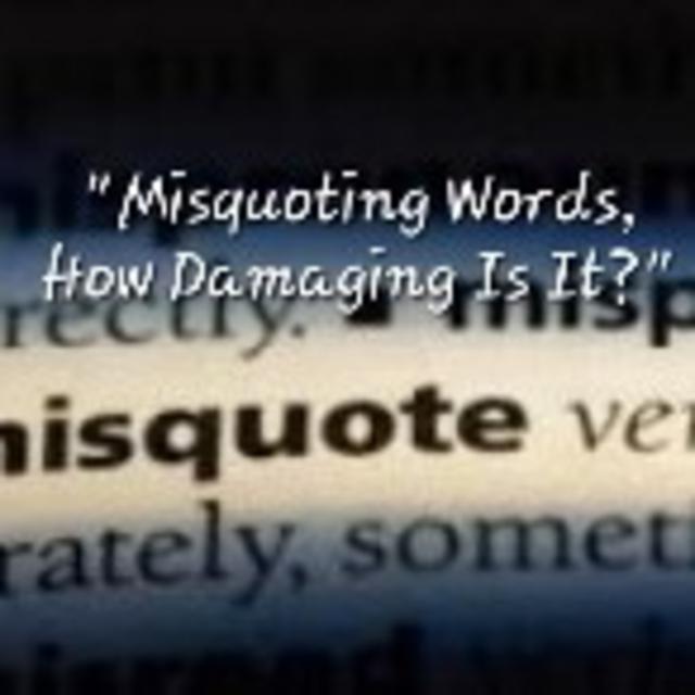 S2/Ep.39 ”Misquoting Words, How Damaging Is It?” - podcast episode cover