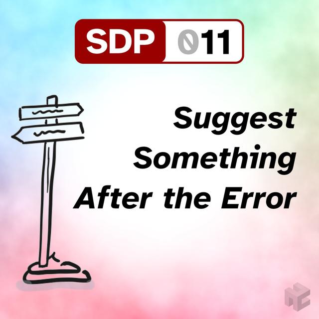 SDP-011. Suggest Something After the Error - podcast episode cover