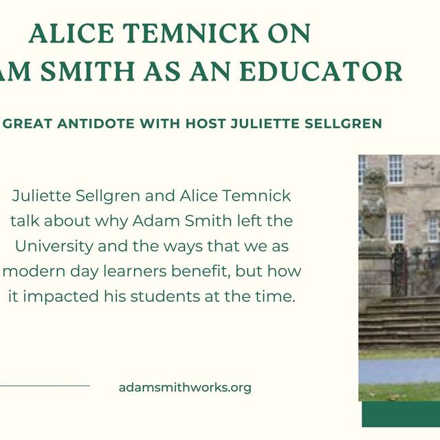 Alice Temnick on Adam Smith as an Educator - podcast episode cover