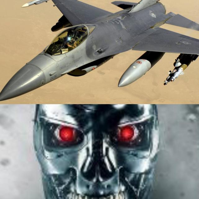 Jet fighters and Arnold (aka The Terminator) - podcast episode cover