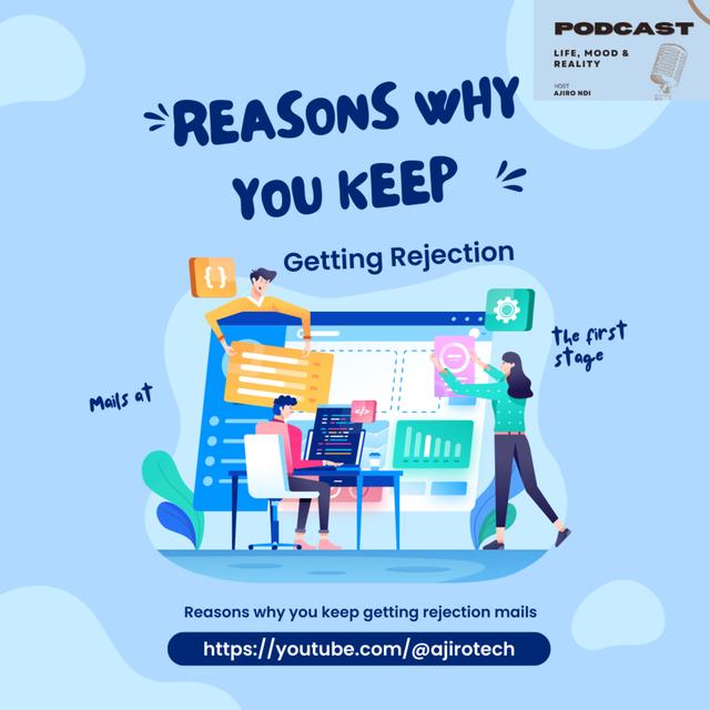 Reasons Why You Keep Getting Rejection Mails At The First Stage - podcast episode cover