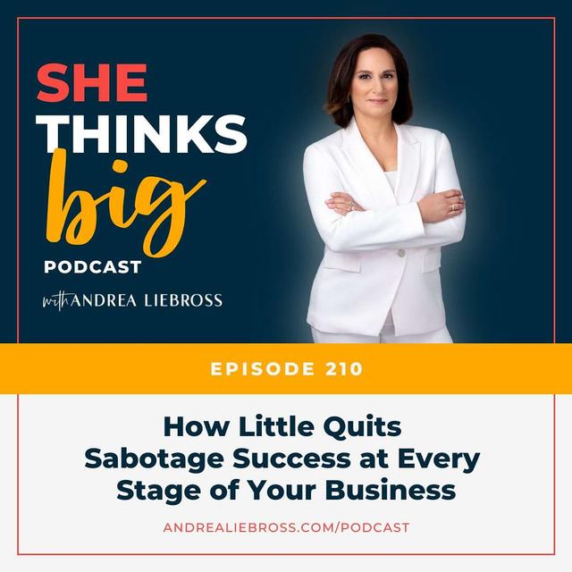 How Little Quits Sabotage Success at Every Stage of Your Business - podcast episode cover
