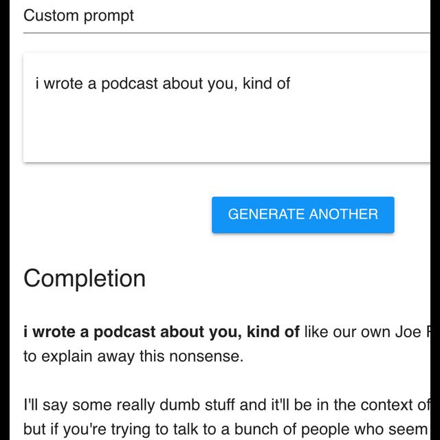Talk With Transformer - podcast episode cover