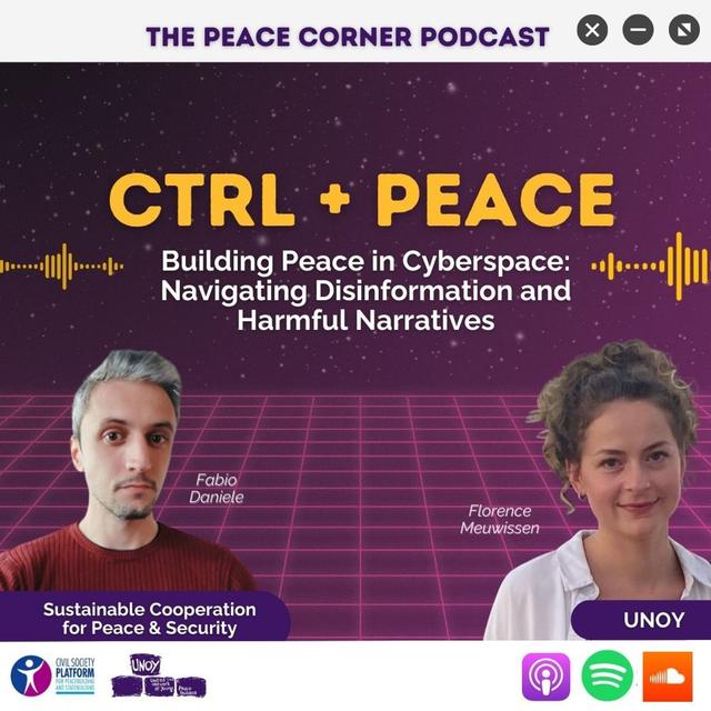 Building Peace in Cyberspace: Navigating Disinformation and Harmful Narratives (S08 E07) - podcast episode cover