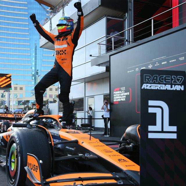 Oscar Piastri wins with Papaya Rules, Naomi Campbell returns to F1 - 2024 Azerbaijan GP Review - podcast episode cover