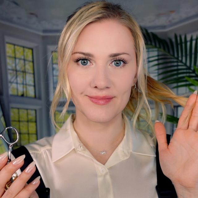✂️ Sleep-inducing Haircut and Curling 💇 ASMR | Soft Spoken into Whisper - podcast episode cover