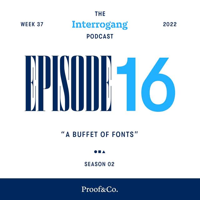 Week 37 - A Buffet of Fonts - podcast episode cover