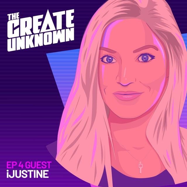 iJustine enters The Create Unknown - podcast episode cover