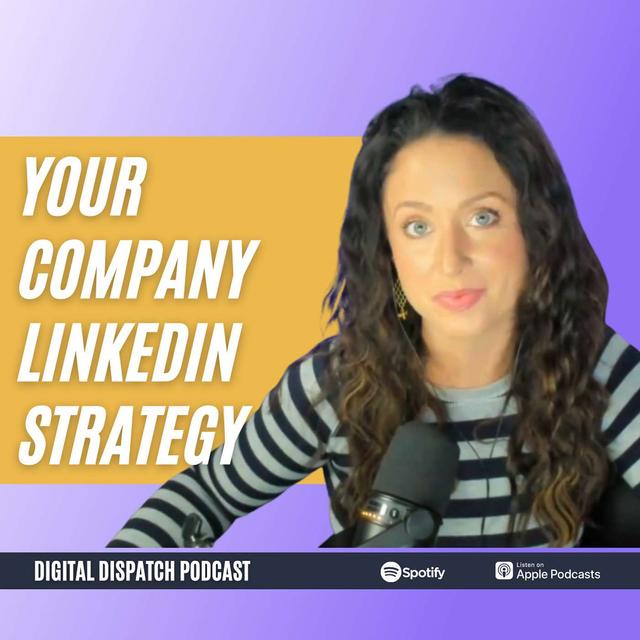 Starting a Company Linkedin Strategy - podcast episode cover