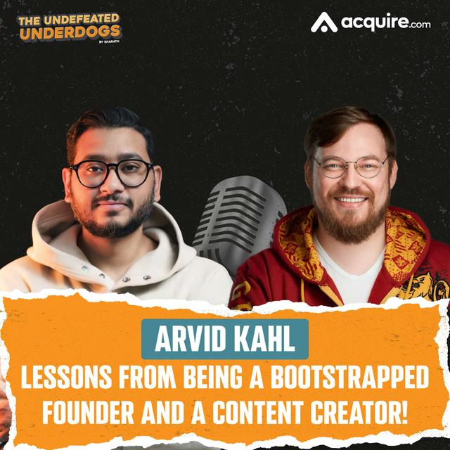 Arvid Kahl - Lessons from being a bootstrapped founder and a content creator! - podcast episode cover