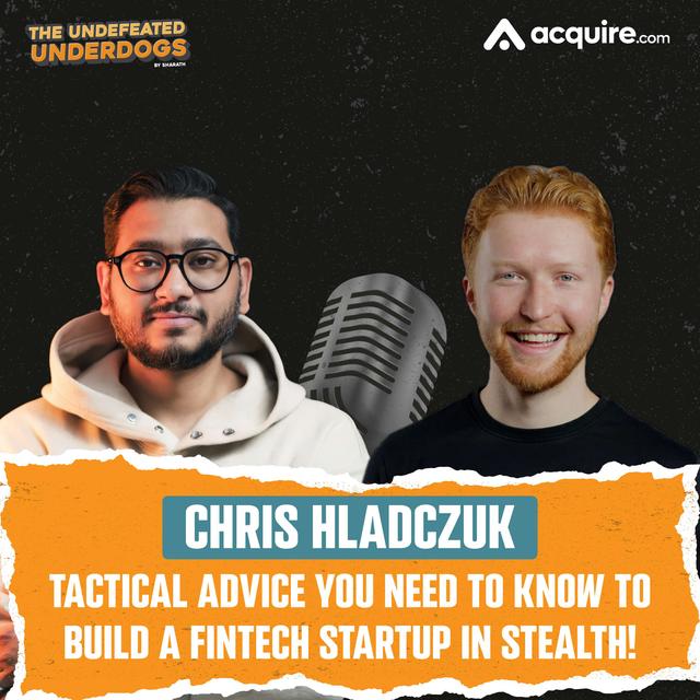 Chris Hladczuk - Tactical advice you need to know to build a fintech startup in stealth! - podcast episode cover