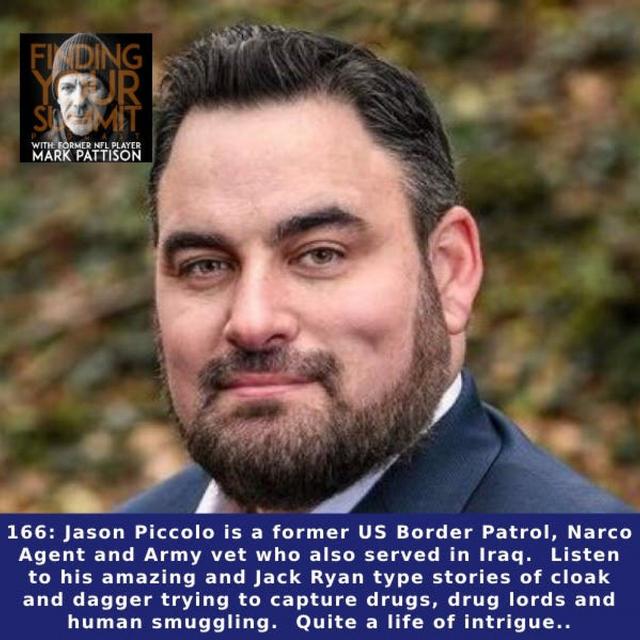Jason Piccolo is a former US Border Patrol, Narco Agent and Army vet who also served in Iraq.  Listen to his amazing and Jack Ryan type stor - podcast episode cover