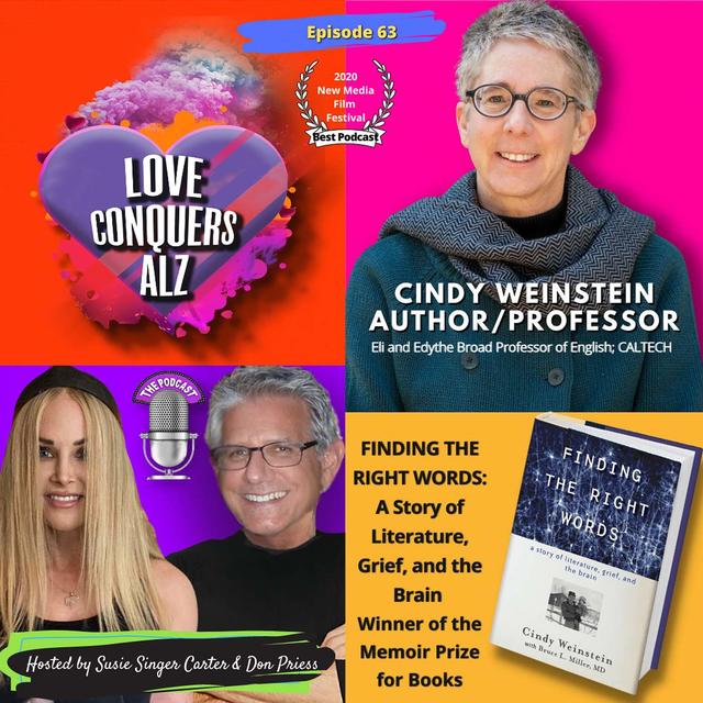 AUTHOR CINDY WEINSTEIN: "Finding the Right Words: A Story of Literature, Grief, and the Brain" - podcast episode cover
