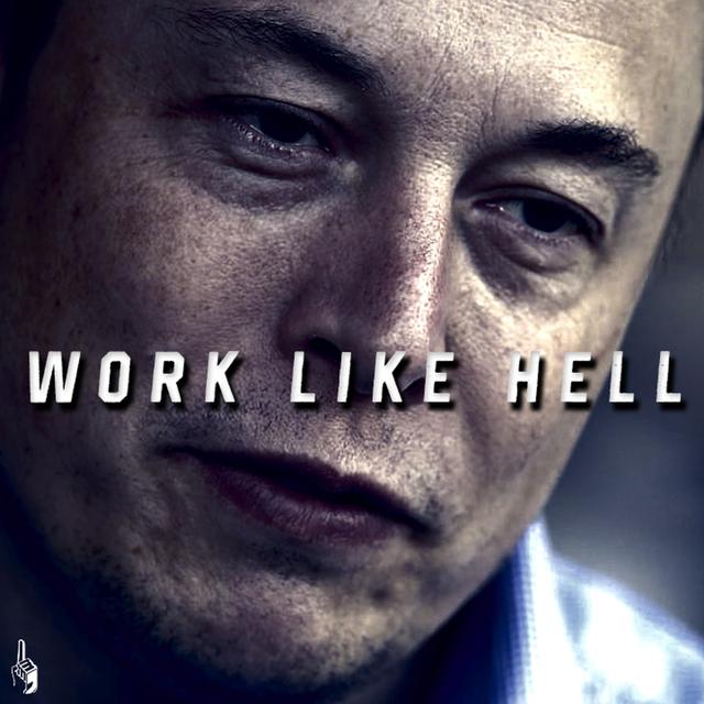 ELON MUSK - WORK LIKE HELL  |  1 Minute Motivation - podcast episode cover