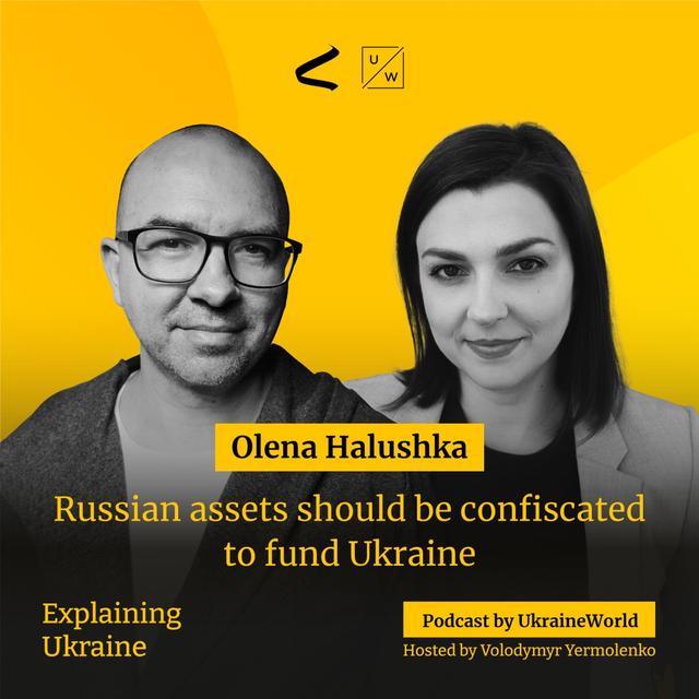 Russian assets should be confiscated to fund Ukraine - with Olena Halushka - podcast episode cover