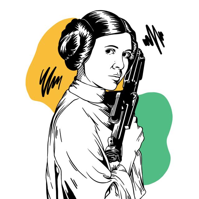 Carrie Fisher - podcast episode cover