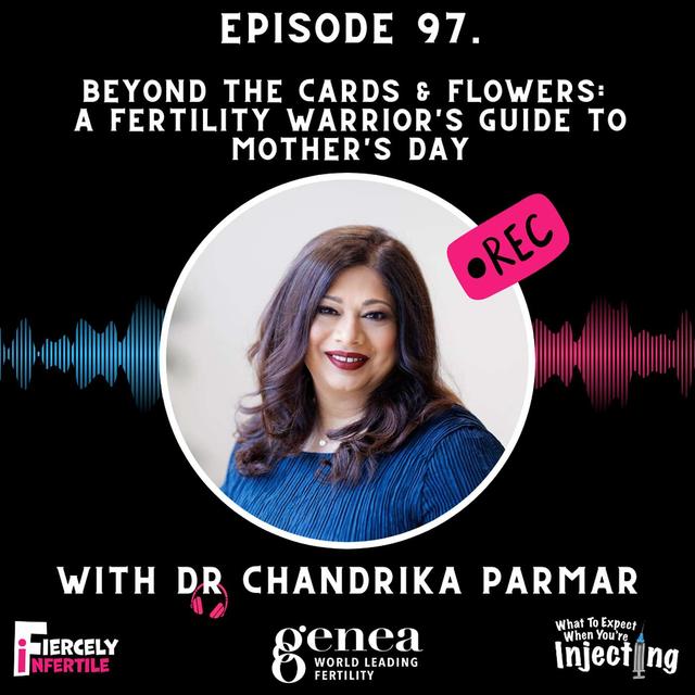 #97 Beyond the Cards & Flowers:  A Fertility Warrior's Guide to Mother's Day with Dr Chandrika Parmar - podcast episode cover