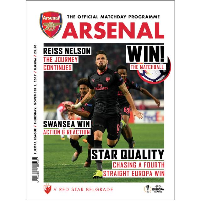 Arsenal v Red Star Belgrade  -  November 2, 2017 - podcast episode cover