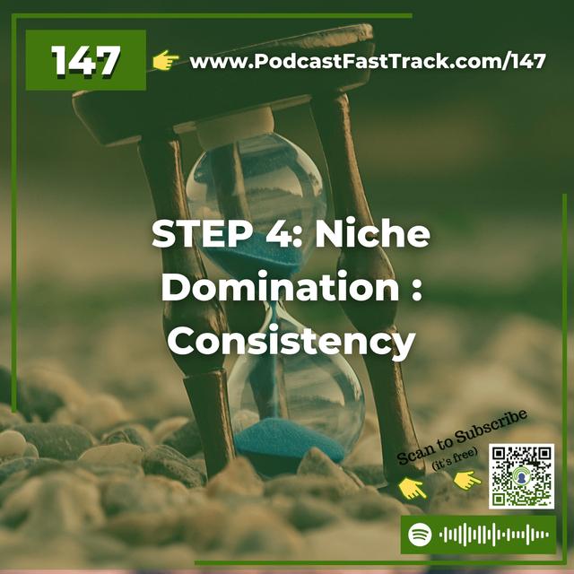147: Niche Domination STEP 4: Consistency - podcast episode cover