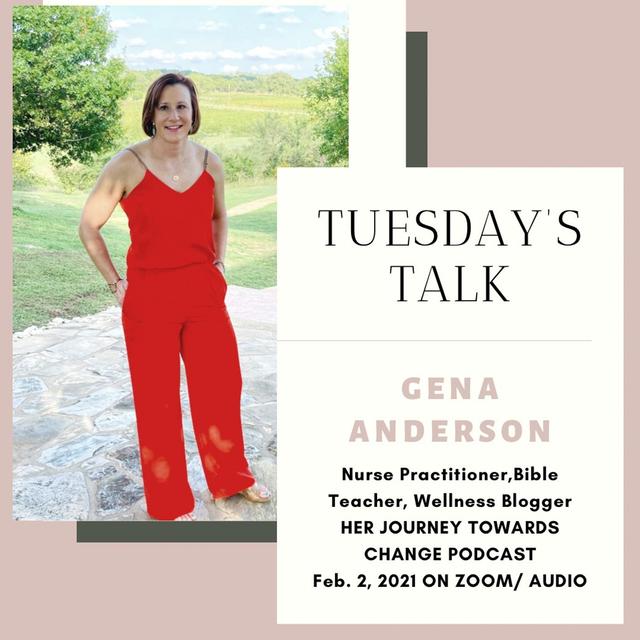Tuesday's Talk with Author Gena Anderson - podcast episode cover