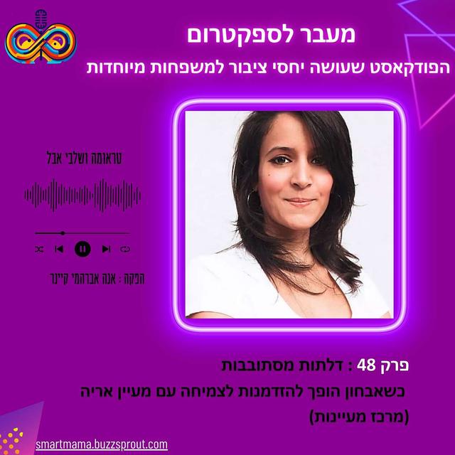 פרק 48 : דלתות מסתובבות | כשאבחון הופך להזדמנות לצמיחה עם מעיין אריה (מרכז מעיינות) - podcast episode cover