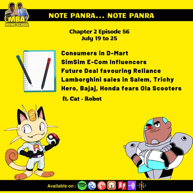 👨🏻‍💻 C2E56 - Neeye oli competitor ah azhi | Note Panra - podcast episode cover