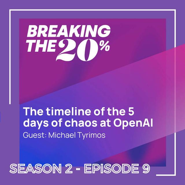The timeline of the 5 days of chaos at OpenAI with Michael Tyrimos - podcast episode cover