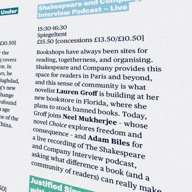 On the State of the (Book)World, with Lauren Groff and Neel Mukherjee (live in Edinburgh) - podcast episode cover