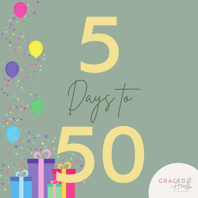 Take a 5 or 50 Minute Walk: 5 Days to 50 - podcast episode cover