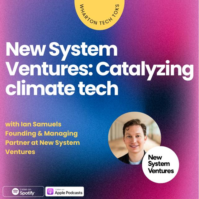 New System Ventures: Catalyzing climate tech - podcast episode cover
