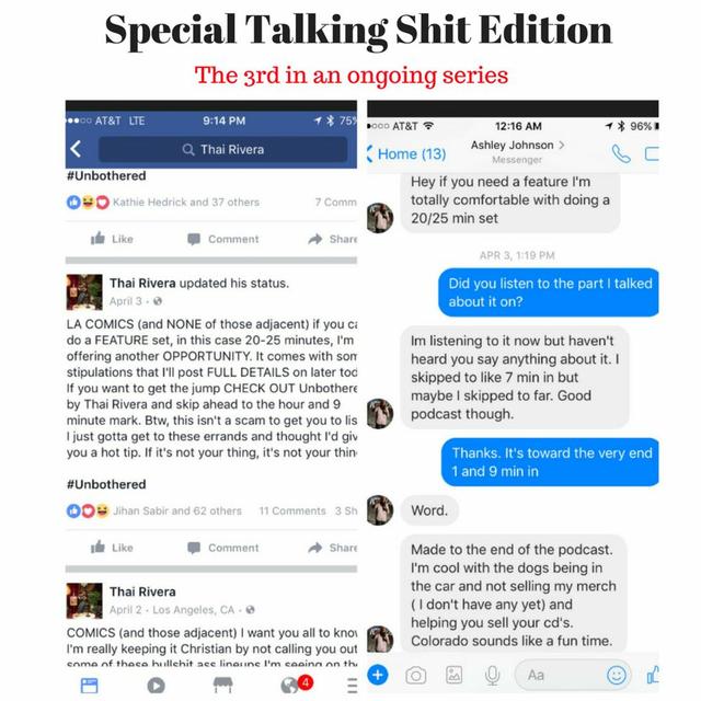 Unbothered by Thai Rivera Presents ~ Special Talking Shit Edition 3rd In An Ongoing Series - podcast episode cover