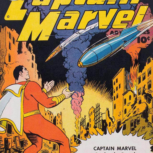 What if Shazam caused a nuclear holocaust destroying all of Earth & was the last living being (but actually a star of an anti-war PSA)? (From Fawcett's Captain Marvel Adventures #66) - podcast episode cover
