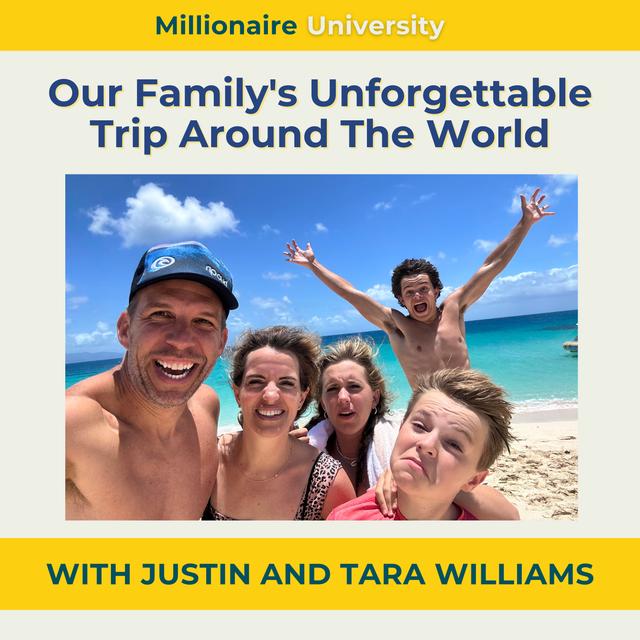318. 9 Months, 11 Countries, and Countless Memories: Our Family's Unforgettable Trip Around The World with Justin and Tara Williams - podcast episode cover
