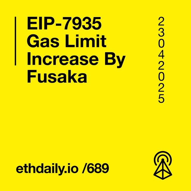 EIP-7935 Gas Limit Increase By Fusaka - podcast episode cover