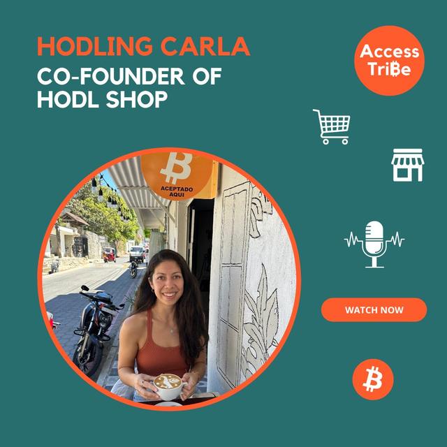 AT61 - Hodling Carla, Co-Founder of Hodl Shop - podcast episode cover