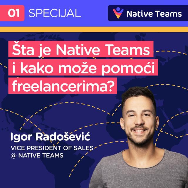 Native Teams Pojačalo specijal EP1: Šta je Native Teams i kako može pomoći feeelancerima? - podcast episode cover