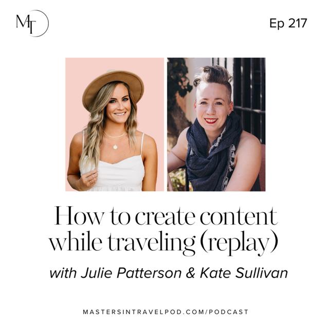 Ep 217 How to create content while traveling (replay) - podcast episode cover
