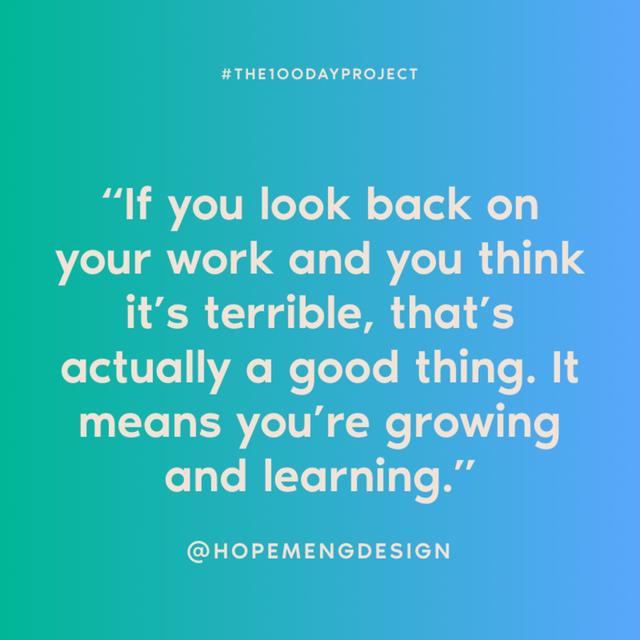 #The100DayProject with Hope Meng - podcast episode cover