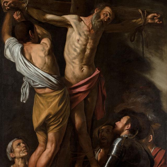 Ep. 60 - Caravaggio's "The Crucifixion of St. Andrew" (1607) - podcast episode cover