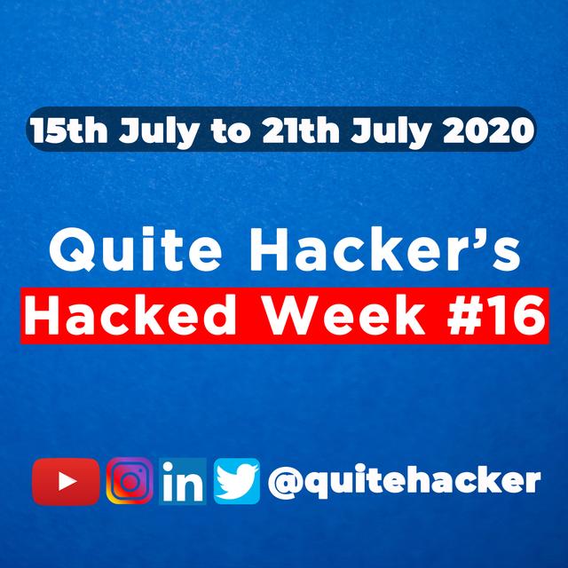 Hacked Week #16 - Twitter Hacked, VPN's leaked 1.2TB user data, Hackers Training video leaked, Google funded Dunzo hacked - podcast episode cover