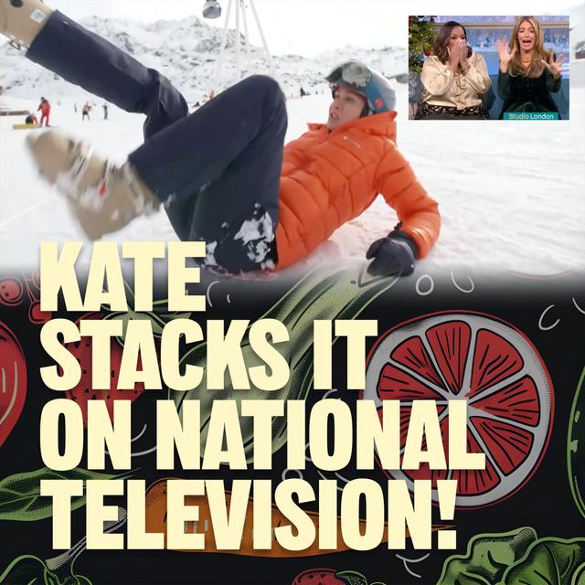 Kate stacks it live on national TV PLUS we have a bust-up... - podcast episode cover