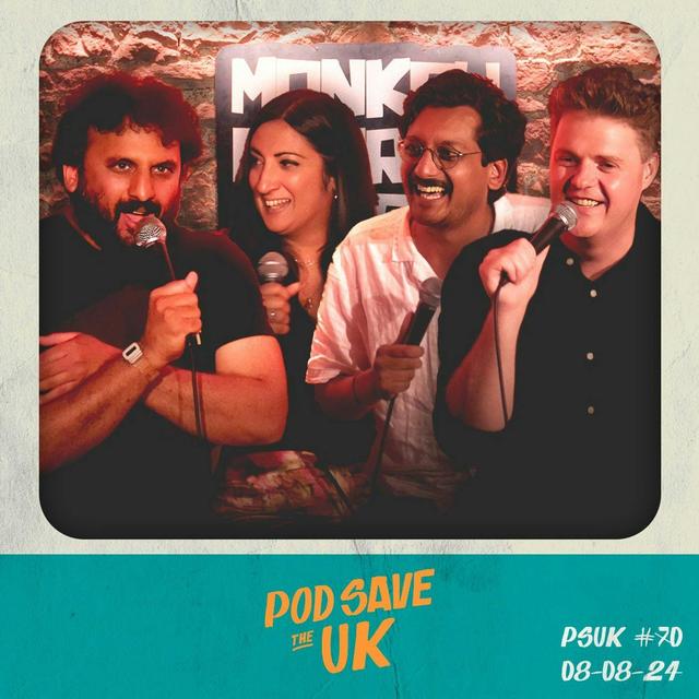 Live! Finding hope in the wake of Britain's racist riots - with Ahir Shah & Tom Ballard - podcast episode cover
