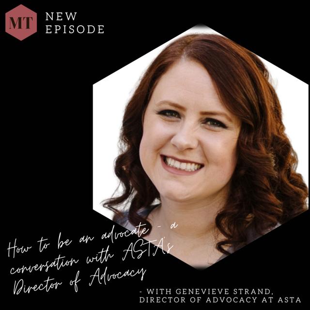 BONUS: How to be an advocate - a conversation with ASTA's Director of Advocacy - podcast episode cover