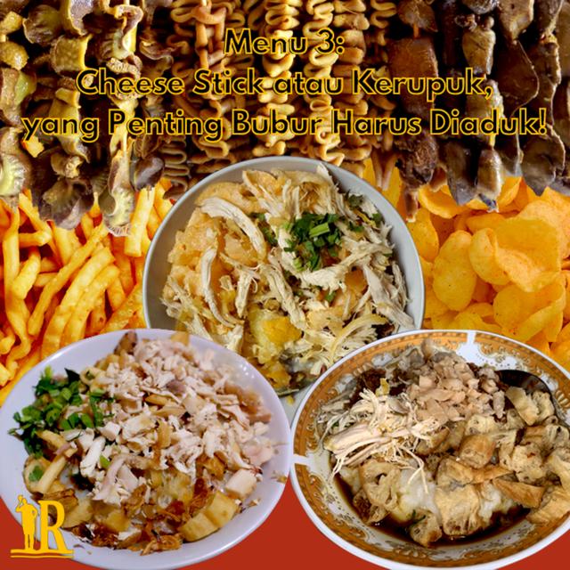 Menu 3 - Cheese Stick atau Kerupuk, yang Penting Bubur Harus Diaduk! - podcast episode cover