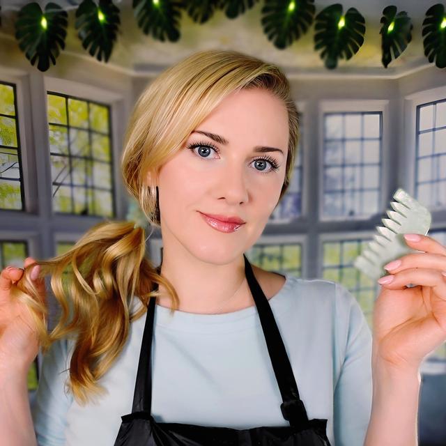 ASMR ✨ Sleep-Inducing Jade Hair Treatment 💆‍♀️ Scalp Massage | Shampoo | Brushing - podcast episode cover