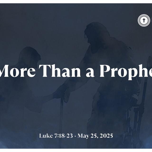 More Than a Prophet - podcast episode cover