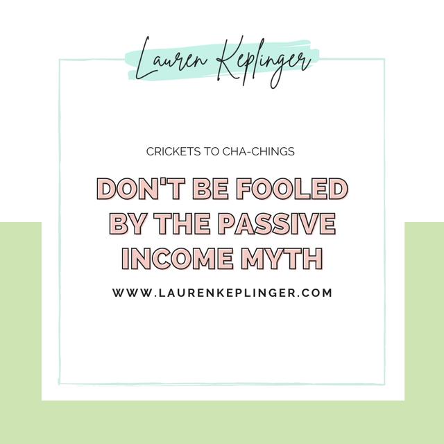 150. Don't be fooled by the Passive Income Myth (Myth #3) - podcast episode cover