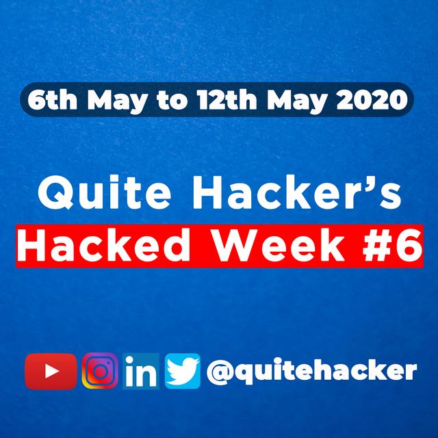 Hacked Week #6 - Zoom to be Secure, 400 million Malware infections, DigitalOcean Data Leak, REvil & Snake - podcast episode cover